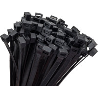 Хомут IEK 7.6x350, черный, нейлон, упаковка 100шт, ИЭК UHH32-D076-350-100