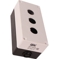 Корпус IEK, КП 103, 3-местный, для кнопок, ИЭК, BKP10-3-K01