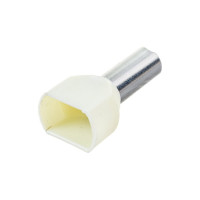 Наконечник IEK НШвИ, 2x10-14, ИЭК, НГИ2, 100шт, слоновая кость UTE10-D10-0-100