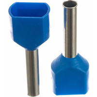 Наконечник НШвИ IEK 2x2,5-13 синий ИЭК НГИ2 100шт UTE10-D3-3-100