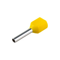 Наконечник IEK НШвИ 2x1,0-10, желтый, ИЭК, НГИ2, 100 шт, UTE10-D2-3-100