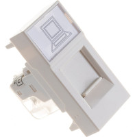 Информационная розетка IEK RJ-45, UTP, категория 5e, 1 модуль CKK-40D-RI1-K01