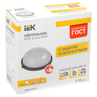 Светильник IEK НПП/НПБ, 1101, круг, 100Вт, IP54, ИЭК, белый LNPP0-1101-1-100-K01
