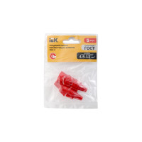 Соединительный изолирующий зажим IEK СИЗ-2, 4,5-12,0, красный, 5 шт, ИЭК USC-11-2-005