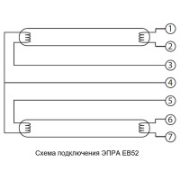 Аппарат пускорегулирующий электронный FERON (балласт), 2х18W T8/G13 230V, EB52 21522