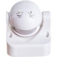 Датчик движения и освещенности FERON 1200w, 180°, 12м, IP44, белый Feron 22021