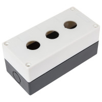 Корпус EKF КП103, 3 кнопки, белый cpb-103-w
