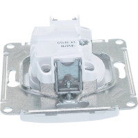 Механизм розетки 1-м Systeme Electric (Schneider Electric) GLOSSA, без заземления, белый, арт. GSL000141