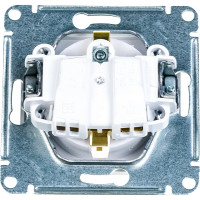 Механизм розетки Systeme Electric 1-м GLOSSA с заземлением, белая SchE GSL000143