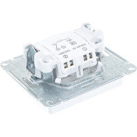 Механизм переключателя Systeme Electric 1-клавишный GLOSSA белый SchE GSL000161