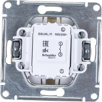 Механизм выключатель Systeme Electric 1-клавишный GLOSSA бежевый SchE GSL000211