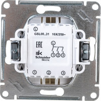 Механизм выключатель Systeme Electric 3-клавишный GLOSSA бежевый SchE GSL000231