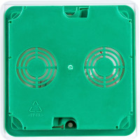 Распаечная коробка IEK 92x92x45, КМ41021, металлические лапки, с крышкой, ИЭК UKG11-092-092-040-M