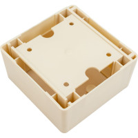 Коробка IEK, универсальная, КМКУ 88x88x44 мм, ЭЛЕКОР, слоновая кость, CKK10D-U-1-K32