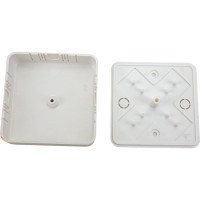 Коробка IEK, распаечная, ОП 75x75x20 мм, IP20, КМ41212-01, ИЭК, UKO10-075-075-020-K01