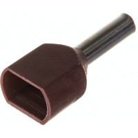 Наконечник IEK НШвИ 2x1,5-8, коричневый, НГИ2, 100шт UTE10-D2-4-100