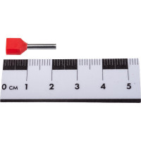 Наконечник-гильза IEK НШвИ 2x1,5-12, красный, ИЭК, НГИ2, 100 шт, UTE10-D2-6-100