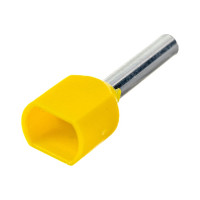 Наконечник IEK НШвИ 2x1,0-10, желтый, ИЭК, НГИ2, 100 шт, UTE10-D2-3-100