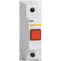 Сигнальная лампа IEK, DIN 1P, красная матрица, ЛС-47М, ИЭК MLS20-230-K04