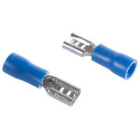 Разъем IEK РпИм, 2,5-0,8 мм, синий, ИЭК, 100 шт, URM10-D25-D23-5