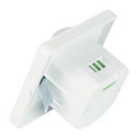 Датчик движения и освещенности FERON 500w, 140°,12м, белый SEN1A/LX2000, 22016