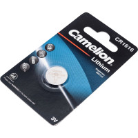 Литиевая батарейка Camelion CR1616 BL-1, 3V 3070