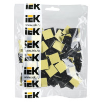 Самоклеящаяся площадка под хомуты IEK 20x20 черн.100 шт. UHP31-20-100