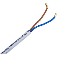 Сетевой шнур LUX V2 ПВС 2x0.75 3м, с вилкой, без заземления, белый 4606400609650
