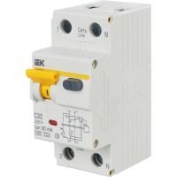 Дифавтомат АВДТ-32 1п+N, C, 32А, 30мА IEK MAD22-5-032-C-30