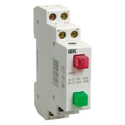 Модульная кнопка управления IEK, КМУ11, ИЭК MBD10-11-K51