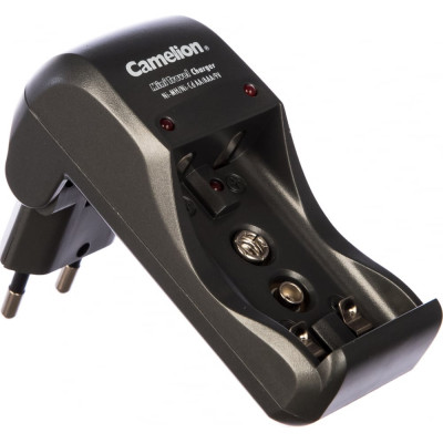 Camelion BC 1001A titaniumЗар.ус-во для 2хAA, AAA или 1x9V, 200мА, складная вилка, таймер 8181