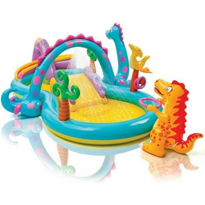 Intex 57135 Игровой центр бас. с горкой Dinoland 333x229x112см, до 81кг, от 3 лет, уп.2 NEW 57135