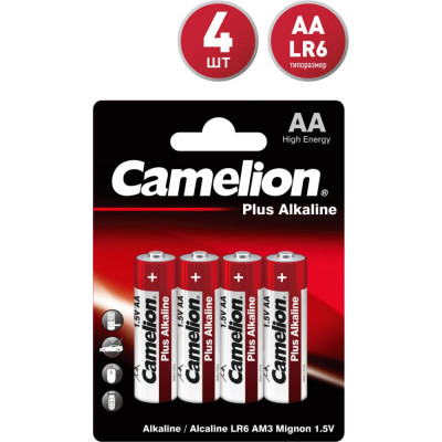 Батарейка Camelion Plus Alkaline LR 6 BL-4 1.5В 7370