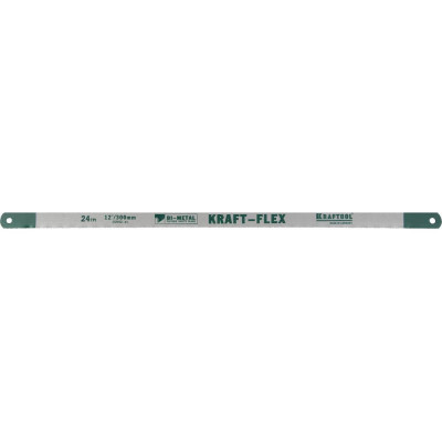KRAFTOOL Alligator-24 Полотно по металлу 24 TPI, Bi-Metal, быстрый рез, 300 мм, 10 шт, 15942-24-S10