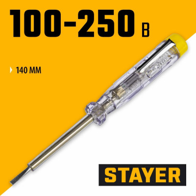 STAYER MAXElectro Электрический пробник, 250 В, 140 мм 2572-14_z01