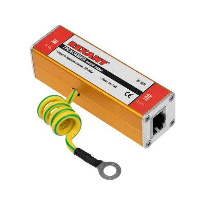REXANT Грозозащита витой пары, разъем RJ45 05-3079