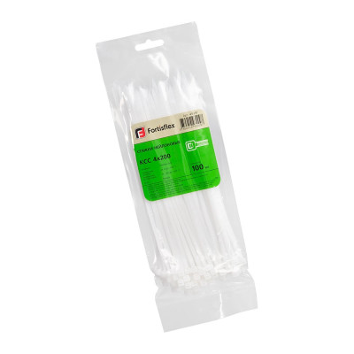 FORTISFLEX Стяжки нейлоновые КСС 4*200 б уп.100шт 49397