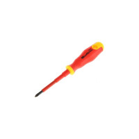 СИБРТЕХ Отвертка диэлектрическая PH1*80mm, CrV, до 1000В, двухкомпонентная рукоятка//Сибртех 12930
