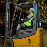 СИБРТЕХ Жилет сигнальный, желтый, размер XXL 89516