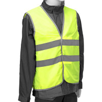 СИБРТЕХ Жилет сигнальный, желтый, размер XXL 89516