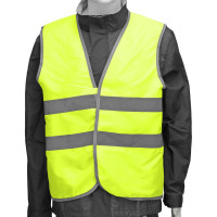 СИБРТЕХ Жилет сигнальный, желтый, размер XXL 89516