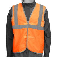 СИБРТЕХ Жилет сигнальный, оранжевый, размер XXL 89514