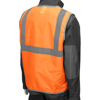 СИБРТЕХ Жилет сигнальный, оранжевый, размер XXL 89514
