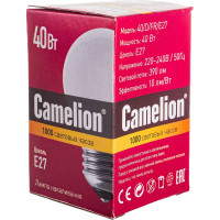 Электрическая лампа накаливания с матовой колбой MIC Camelion 40/D/FR/E27, 9869