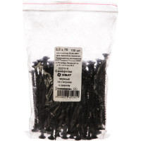 Саморезы черные по гипроку к дереву (100 штук, 3.8 х 70, 4.2 х 70) ХВАТ 22270-0