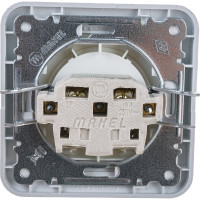 Розетка без заземления, белая Makel Mimoza 12002