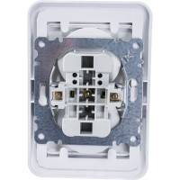 Двойная розетка без заземления, белая Makel Mimoza 12017