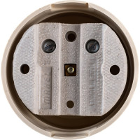 Розетка круглая накладная без заземления Makel 16012