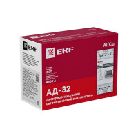 Дифференциальный автомат EKF АД-32 1P+N 16А/30мА (хар. C, AC, электронный) 4,5кА PROxima DA32-16-30-pro
