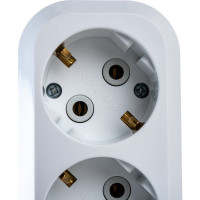 Колодка удлинителя 3-м с заземлением, с выключателем MAKEL MGP211